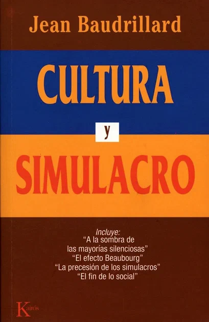 Portada de Cultura y simulacro