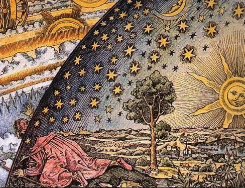 Representación del mundo visible e invisible en el Medievo.