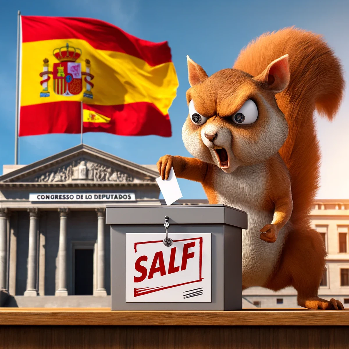 Las «ardillas» es la red de seguidores/colaboradores/informadores/votantes indignados anónimos de Alvise Pérez, quizás en referencia a «Alvin y las Ardillas»