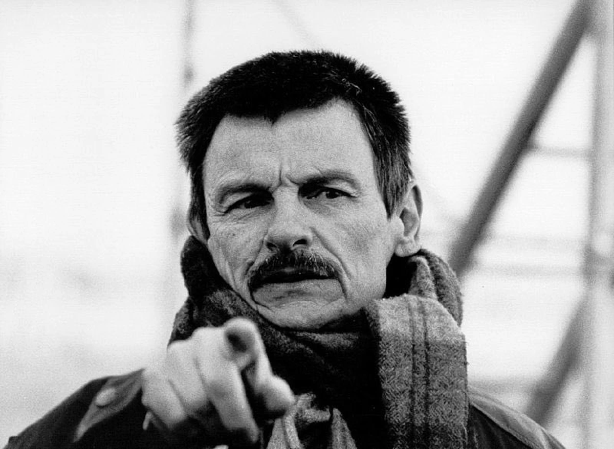 Andrei Tarkovsky, el excelso director ruso, durante la escena de rodaje de una de sus películas.