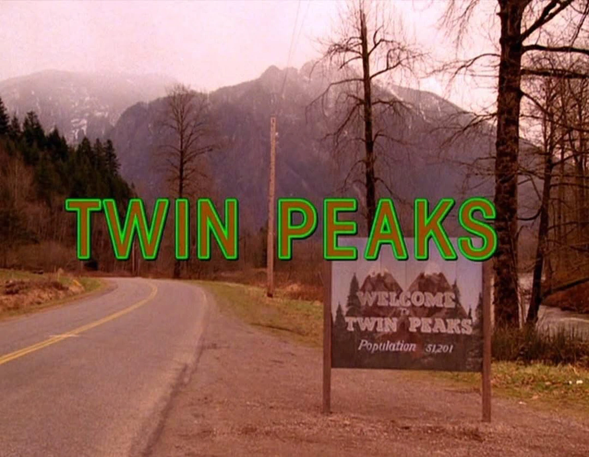 Cabecera de la serie «Twin Peaks» (1990).