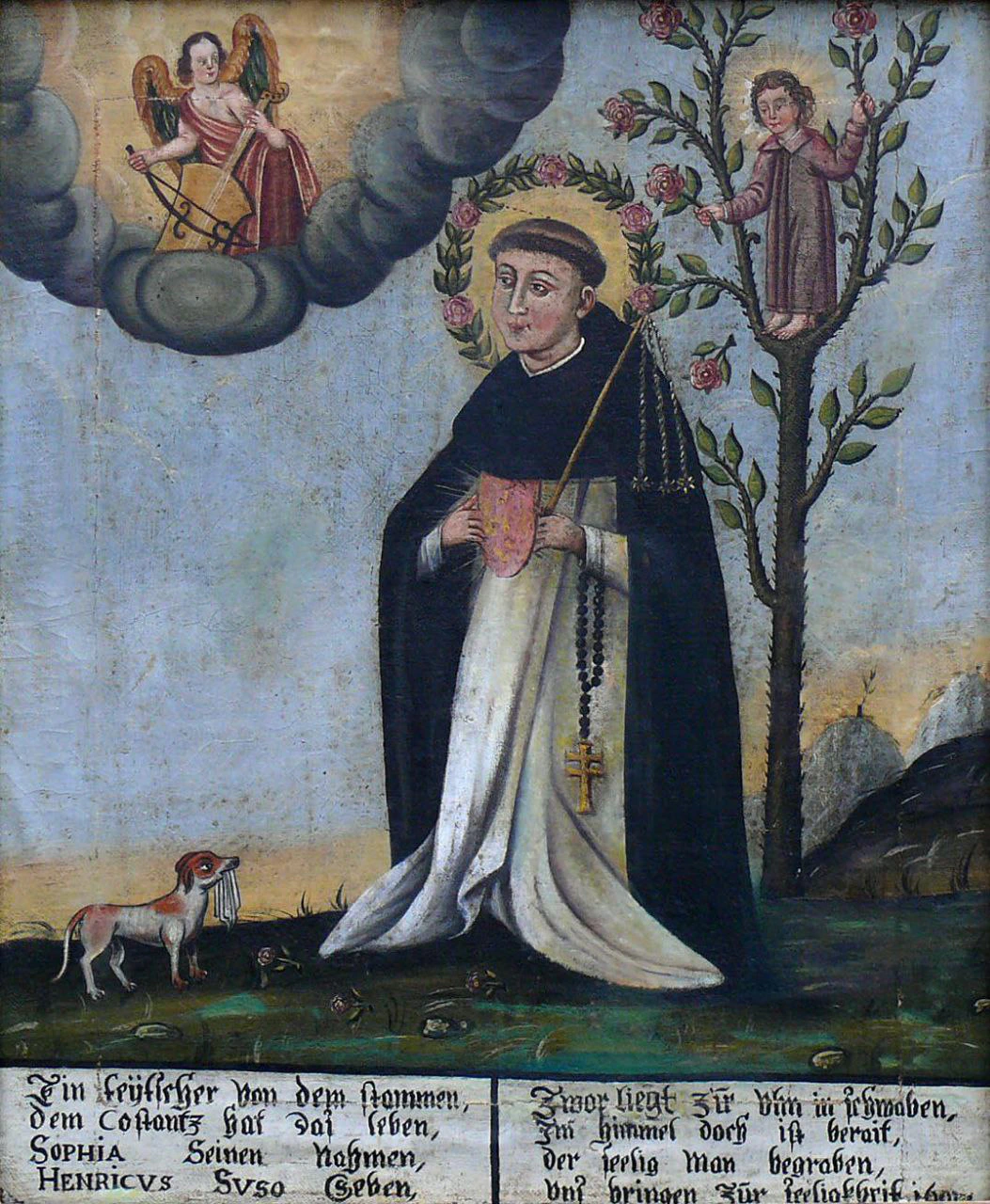Heinrich Seuse (1295-1366), fue uno de los principales discípulos de Meister Eckhart. Mientras la mística de su Maestro seguía una línea más intelectual y ontológica, la de Seuse se distinguió por una vertiente más místico-devocional.
