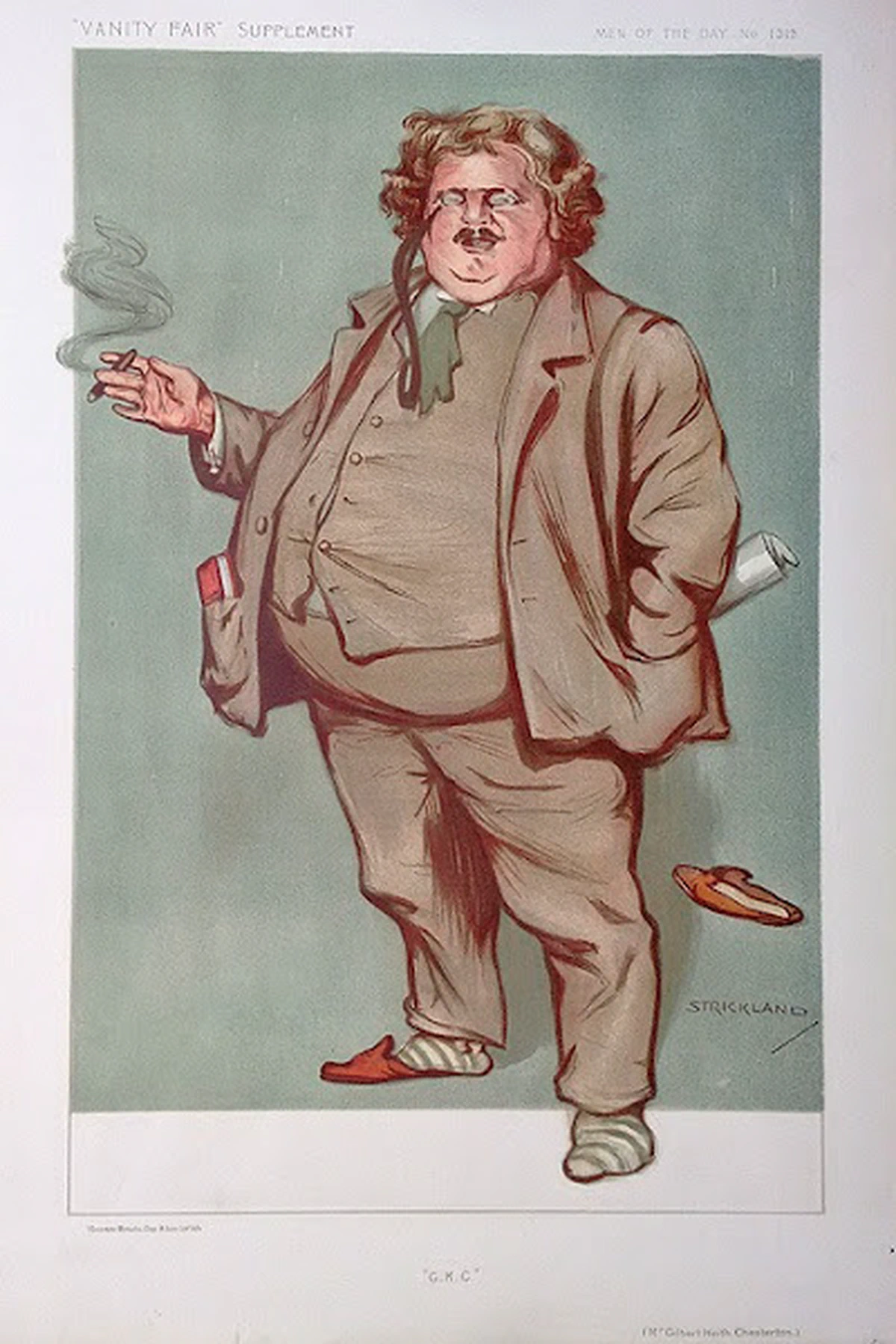 Caricatura de Chesterton en la revista Vanity Fair (1912)