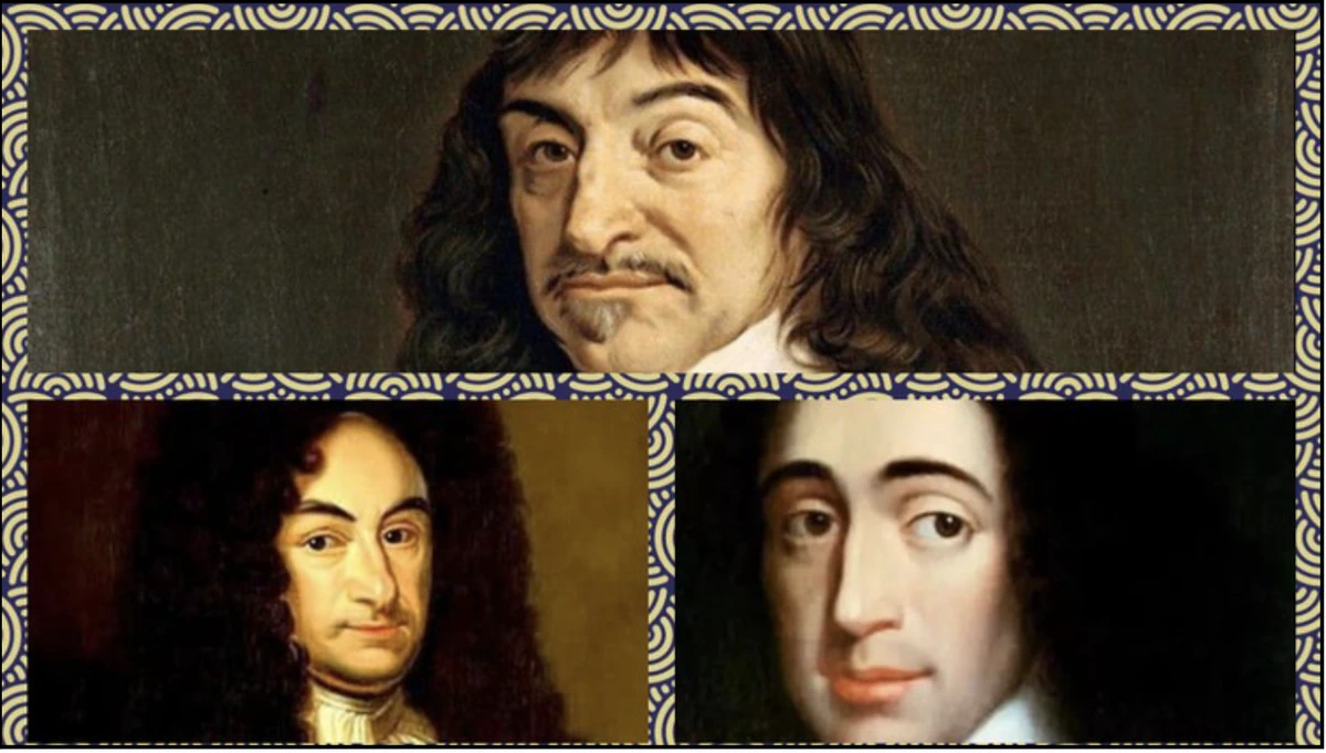 Descartes, Leibniz y Spinoza, iconos de la filosofía y la ciencia moderna, respecto a los cuales G.B.Vico fue un gran detractor.