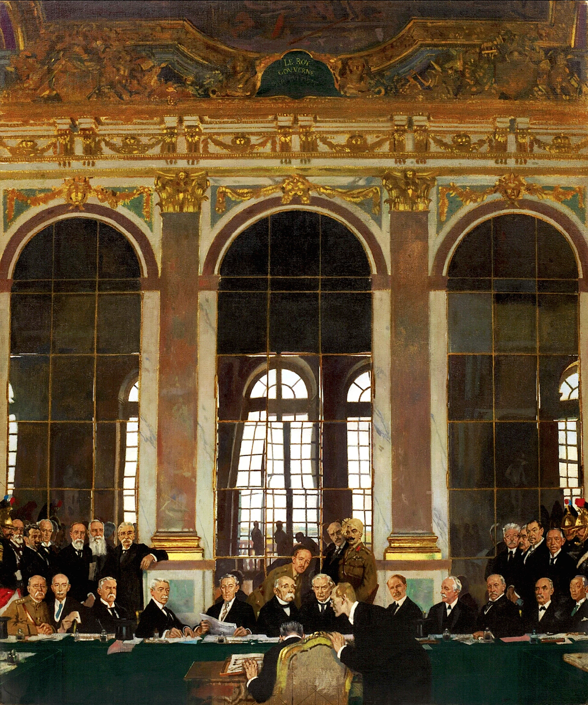 Firma del Tratado de Versalles un 28 de junio de 1919.