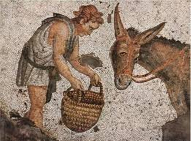 El simbolismo del asno también aparece en el arte de la Antigüedad. El simbolismo del asno también aparece en el arte de la Antigüedad.